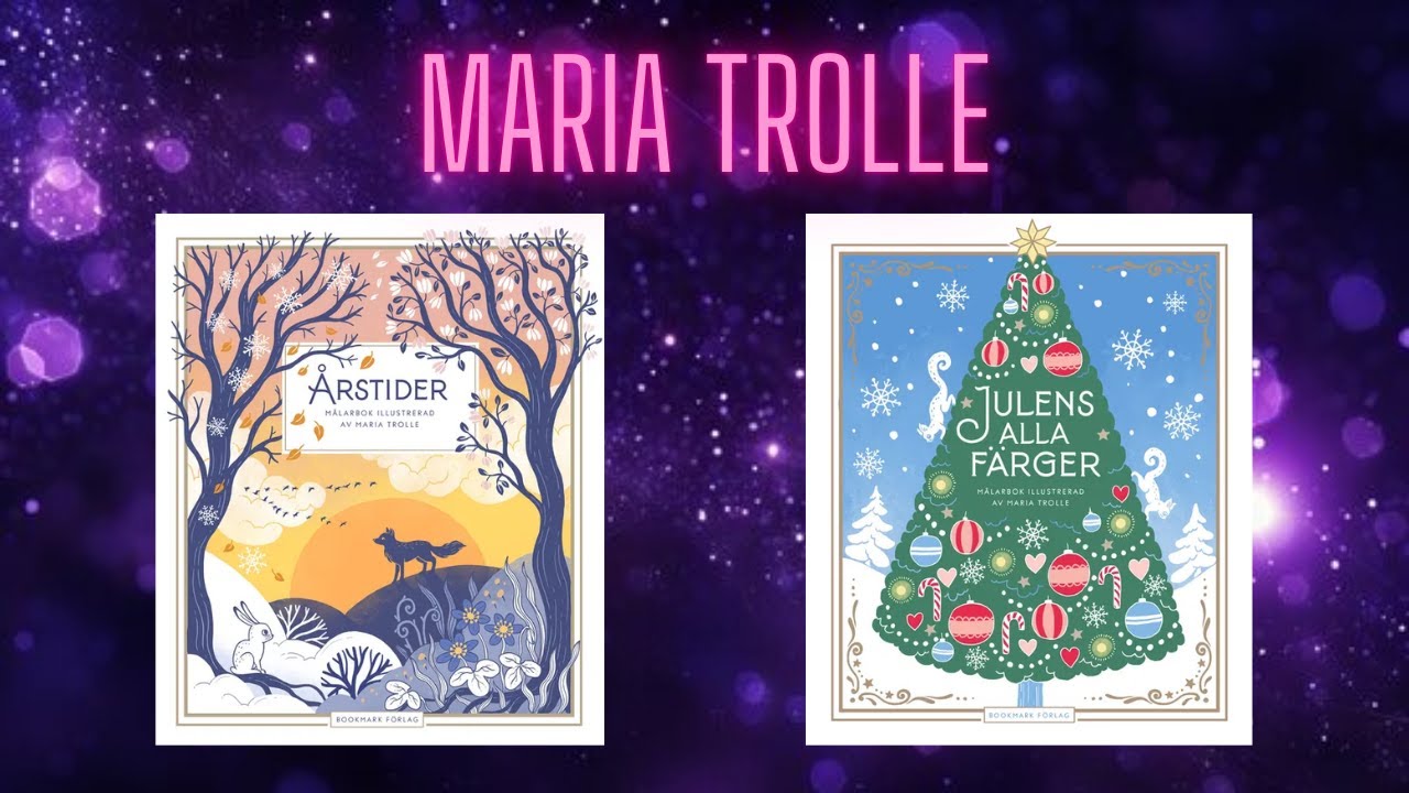 Новые раскраски от Марии Тролле! Времена года и рождественские цвета🎄✨