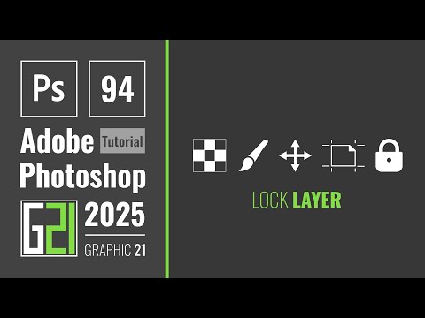آموزش فتوشاپ درس ۹۴🔒روش های متفاوت قفل کردن لایه ها در فتوشاپ Lock Layers in Photoshop Lesson 94