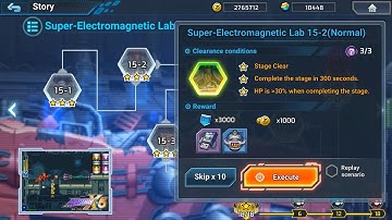 ROCKMAN X DIVE OFFLINE : Super-Electromagnetic Lab 15-2 (Normal) Deep Element Hidden