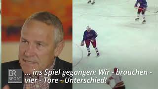 Mit Kapitän Alois Schloder zu Eishockey Bronze 1976
