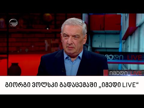 პარლამენტის პირველი ვიცე-სპიკერი გიორგი ვოლსკი გადაცემაში „იმედი LIVE“