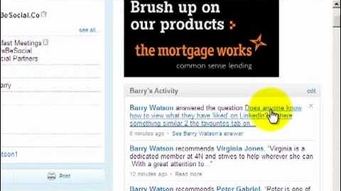 LinkedIn Training - How to see your likes