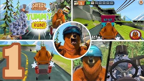 Grizzy and the Lemmings Yummy Run - Gameplay Walkthrough Part 1 (Android/iOS)