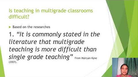 Lesson 1 what is multi-grade classes?
