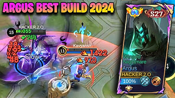 Best Argus Buff build 2024: Items Emblems & Damage Hack Build 2024 [Mobile Legends]