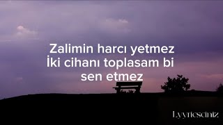 Bi sen etmez-Göksel İpekçi (Lyrics-sözleriyle) Zalimin harcı yetmez iki cihanı toplasam bi sen Resimi