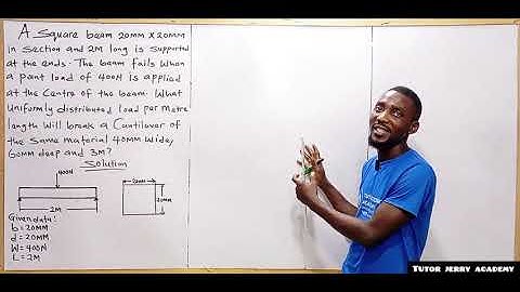 Buigspanning in balken - Probleem 9 | Spanningen in balken | Sterkte van materialen | Ruimtemecha...