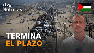 GAZA: ISRAEL corta una VÍA de EVACUACIÓN y avisa de un ataque con "una FUERZA sin PRECEDENTES"