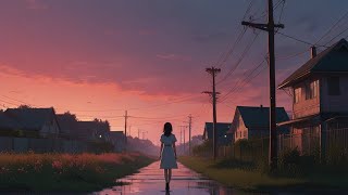 Sunset on the way home - Lofi after the rain to realx / study /  sleep