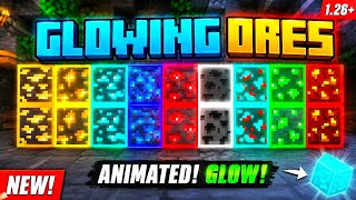 💫Glowing Ores Add-on For MCPE 🤯🔥 ( WORK'S ON SERVER ) 💀 | Render Dragon Supported | BrixTools | Mods screenshot 4