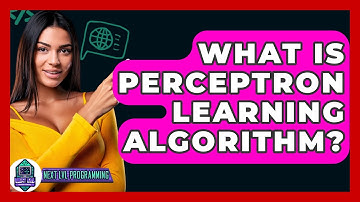 What Is Perceptron Learning Algorithm? - Next LVL Programming