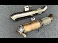 Installing a cattless downpipe on my Toyota Supra!