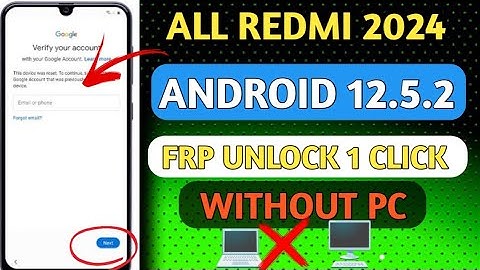 Redmi 8a Frp Bypass MIUI 12.5.2 Google Account Unlock New Method | No Second Not 🚭 work | Without PC