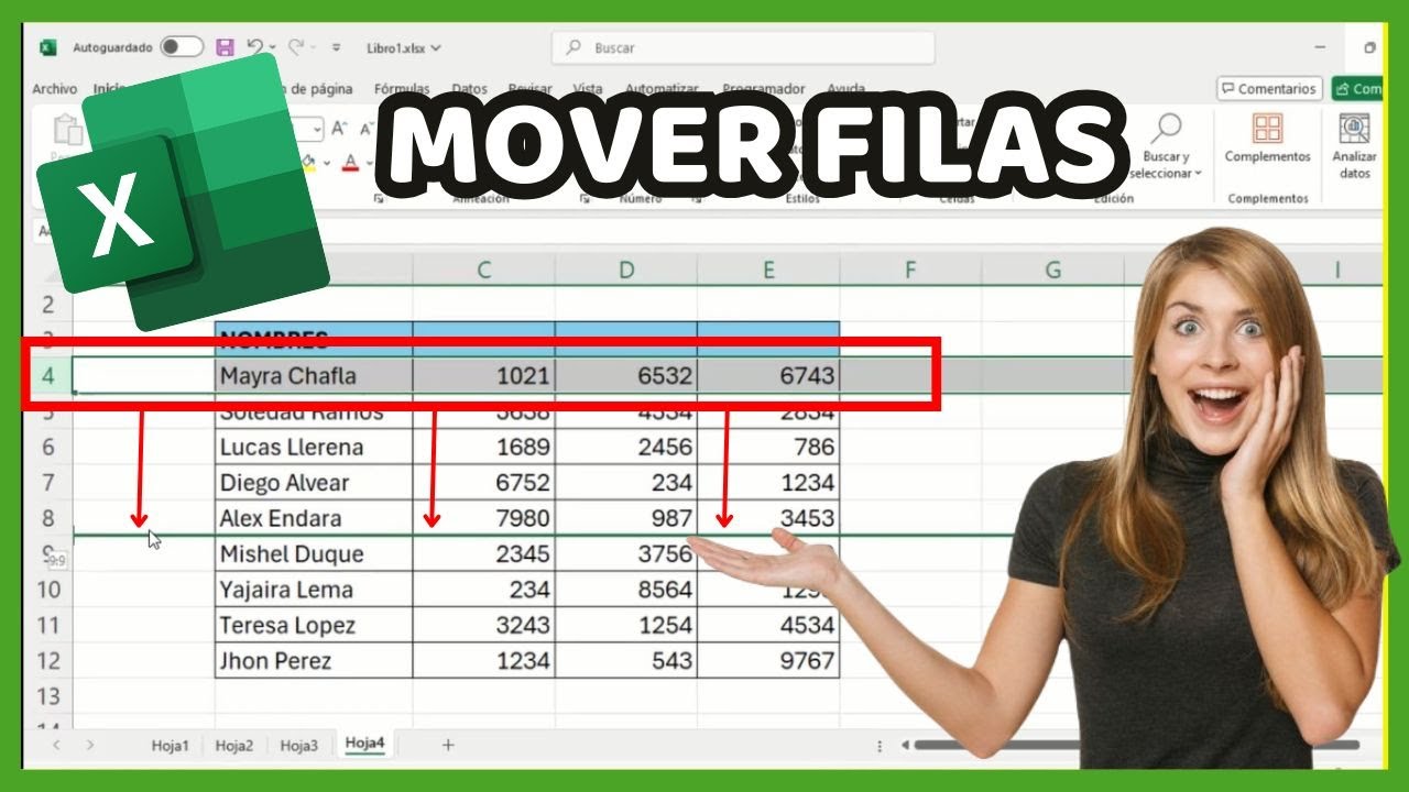 👌 Como mover filas completas en Excel (2024) - YouTube