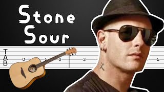 Through Glass - Stone Sour Guitar Tutorial, Guitar Tabs, Guitar Lesson