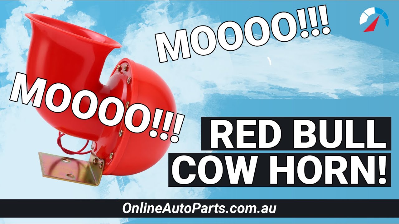 12v Red Bull Cow Horn