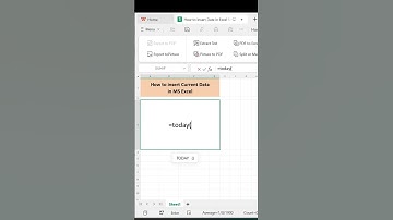 How to insert current date in excel | #excel #exceltips #exceltricks #exceltutorialsinhindi