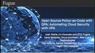 Open Source Policy as Code with OPA