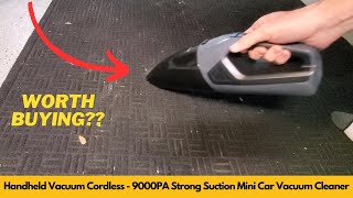 Handheld Vacuum Cordless - 9000PA Strong Suction Mini Car Vacuum Cleaner | Worth Buying?