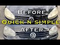 Headlight restoration Golf mrk 5 quick and simple (great results)
