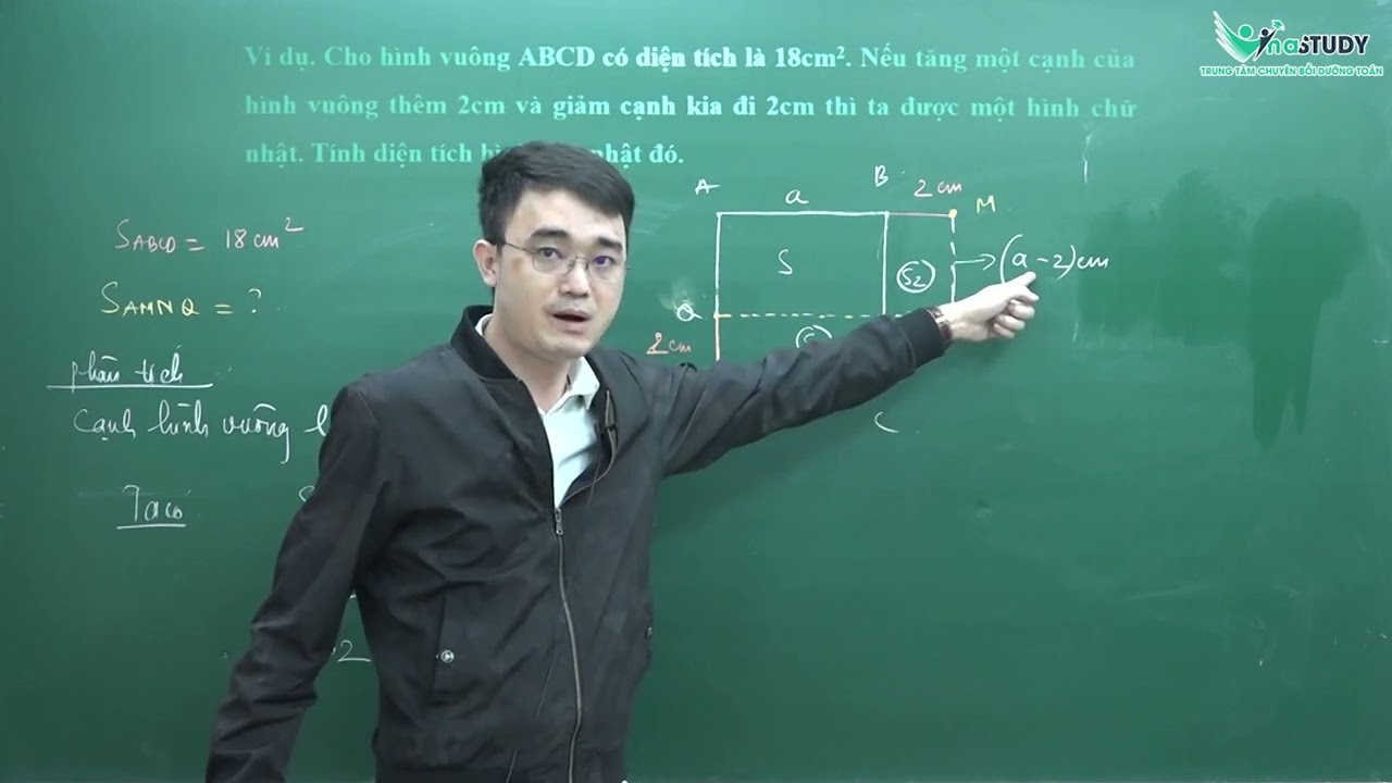 Toán lớp 5 - Bài toán cắt ghép hình - Tỉ số diện tích... - youtube
