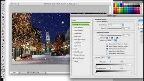 How To Creat Animated Snow On PhotoShop Cs5.flv