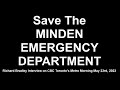 CBC Toronto Metro Morning - SAVE THE MINDEN EMERGENCY DEPARTMENT - Richard Bradley Interviewed