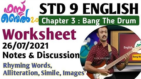 STD 9 English Victers Based Notes & Assignment Chapter 3 Bang The Drum
