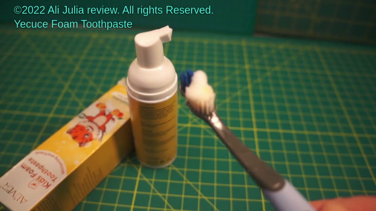 Yecuce Foam Toothpaste Strawberry and Orange Flavor, Non-mint toothpaste (product review)