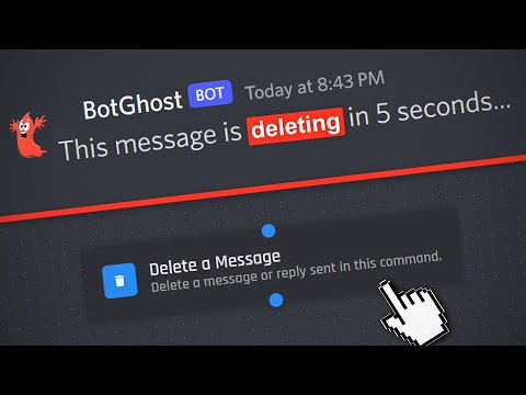 How to delete a message from your Discord bot using BotGhost - BotGhost Tutorial