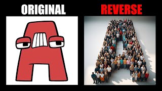 Reverse Alphabet Lore But Made Up Of People A-Z... All Alphabet Lore Meme Animation Td Rainbow