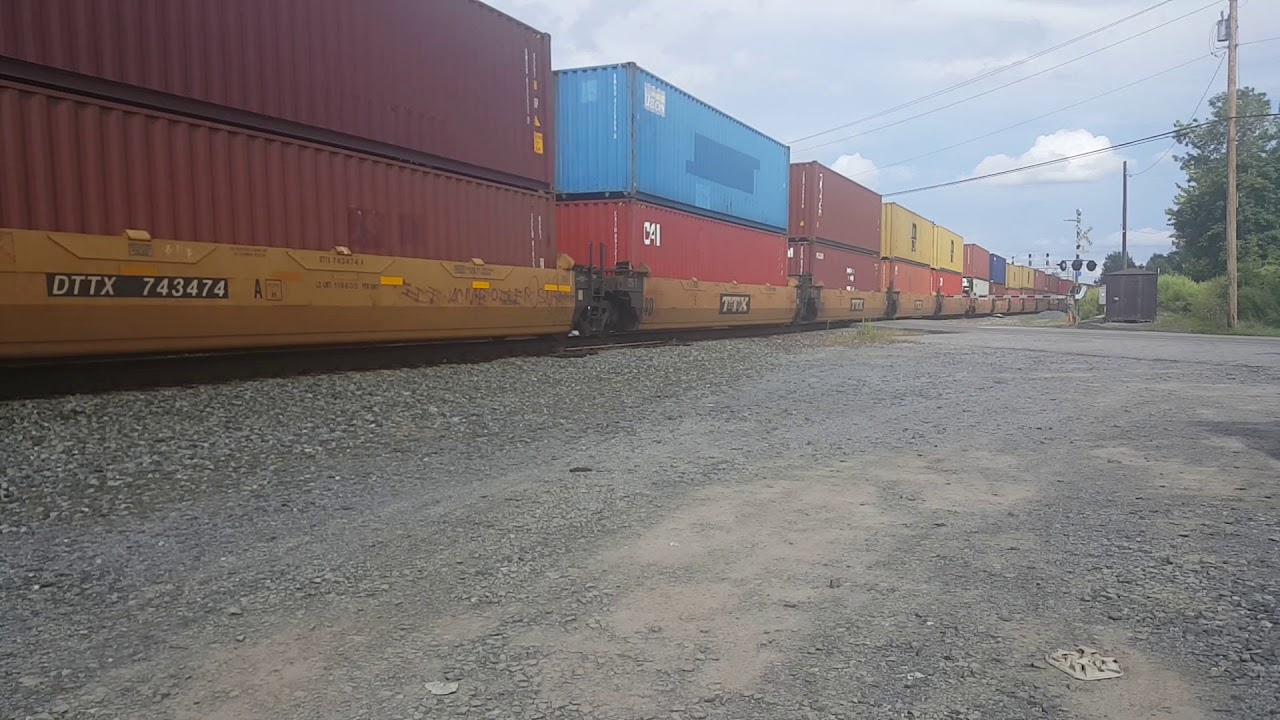 CSX Intermodal Train At Attridge Rd In North Chili NY 8 19 17 YouTube