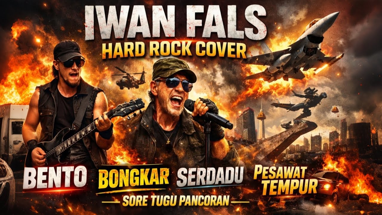 IWAN FALS HARD ROCK COVER | Bento, Bongkar, Serdadu, Pesawat Tempurku