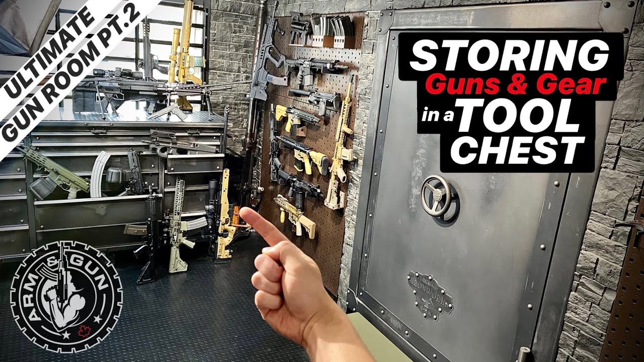 Building the Ultimate Gun Room Ep.2  Storing Firearms & Gear in a Badass  Tool Chest 