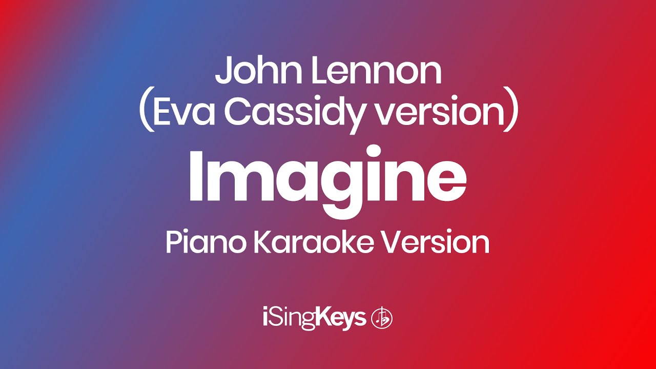 Imagine - John Lennon - Piano Karaoke Instrumental - Original Key - YouTube