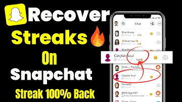 How To Restore Snapchat Streak | How To Recover Snapchat Streak | How To Get Snapchat Streak Back