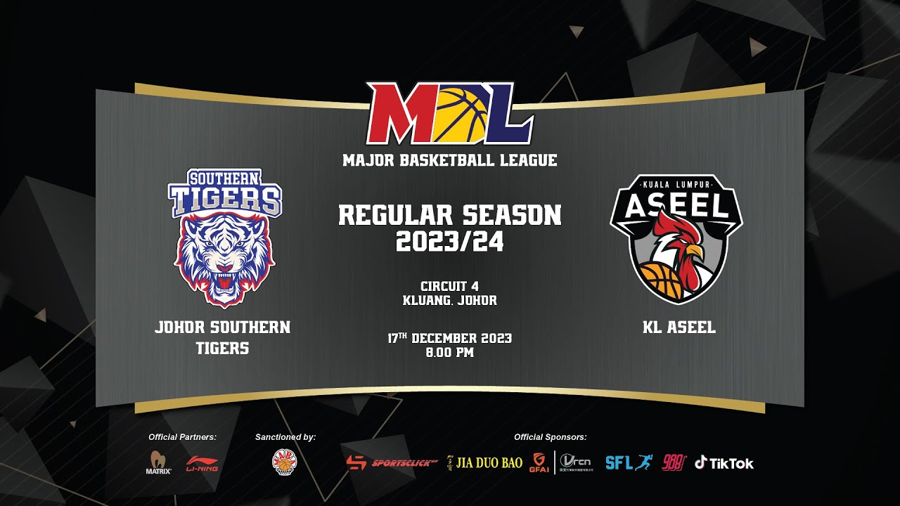 [LIVE] MBL Regular Season 2023 | G24 | Johor Southern Tigers vs KL Aseel