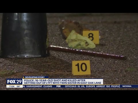 Teen shot, killed in front of twin sister as he stepped out of Lyft in Philadelphia