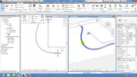 REVIT MEP CĂN BẢN - 3.11  Cách vẽ ống mềm, kết nối miệng gió vào ống gió tự động