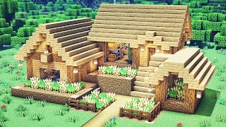 Minecraft: How To Build a Oak Wooden Survival House