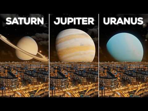 Planets Falling Into Earth (Realistic Visualization)