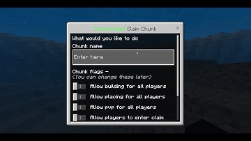 Pocketmine ChunkClaim Plugin!