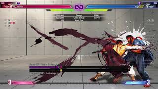 SF6 Ryu -- DI Corner Crush Okizeme