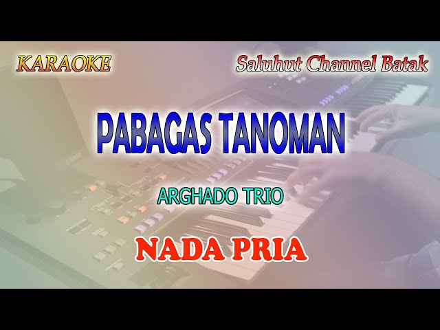 PABAGAS TANOMAN ll KARAOKE BATAK ll ARGHADO TRIO ll NADA PRIA B=DO class=