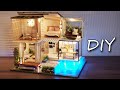 Diy miniature dollhouse kit  elegant  quiet with garden villa design  relaxing satisfying