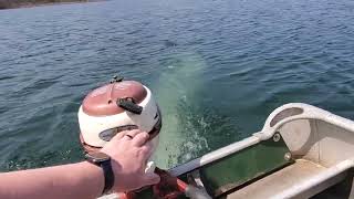 1958 Johnson JW-14 3hp Outboard Motor Lake Test
