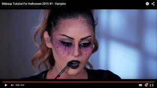 Makeup Tutorial For Halloween 2015 #1 - Vampire