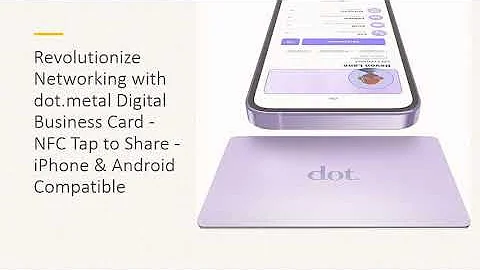 Revolutionize Networking with dot.metal Digital Business Card - NFC Tap to Share - iPhone & Android