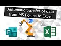 How to establish automatic data transfer from MS Forms to Excel (Using Power Automate)