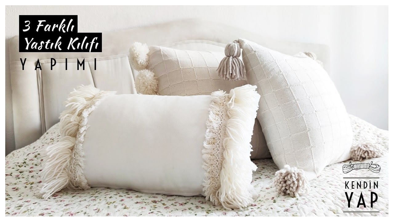 KENDİN YAP Yastık Kılıfı / DIY Pillow Case  